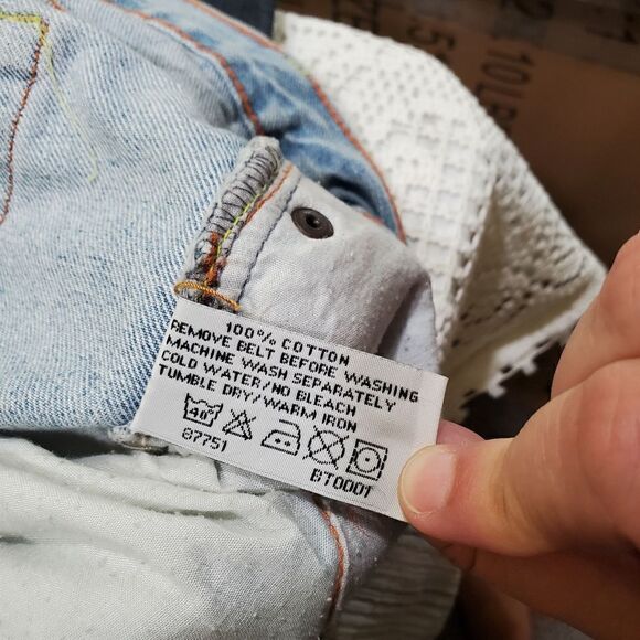 DenimCo light wash bootcut distressed jeans size 12 - Picture 10 of 12